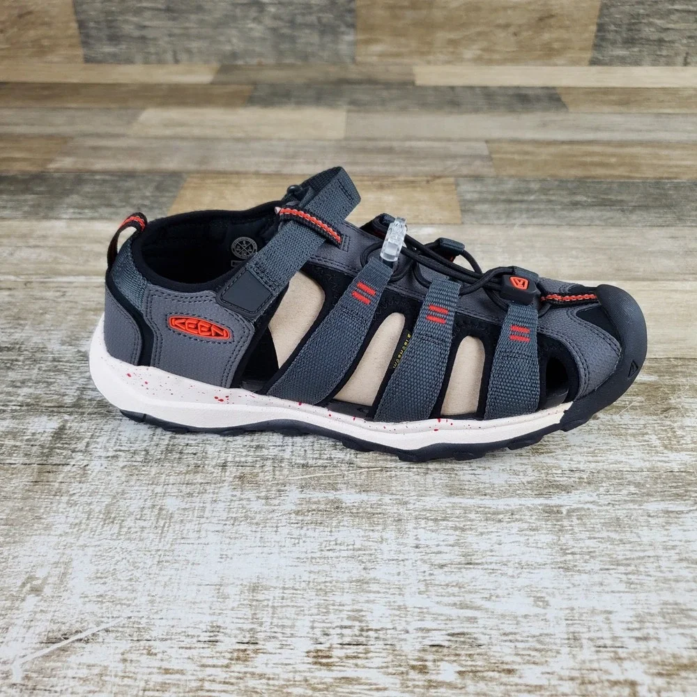 Keen Newport NEO H2 Youth Sandals Sz 6 Magnet Hook & Loop Lace-Lock Bungee